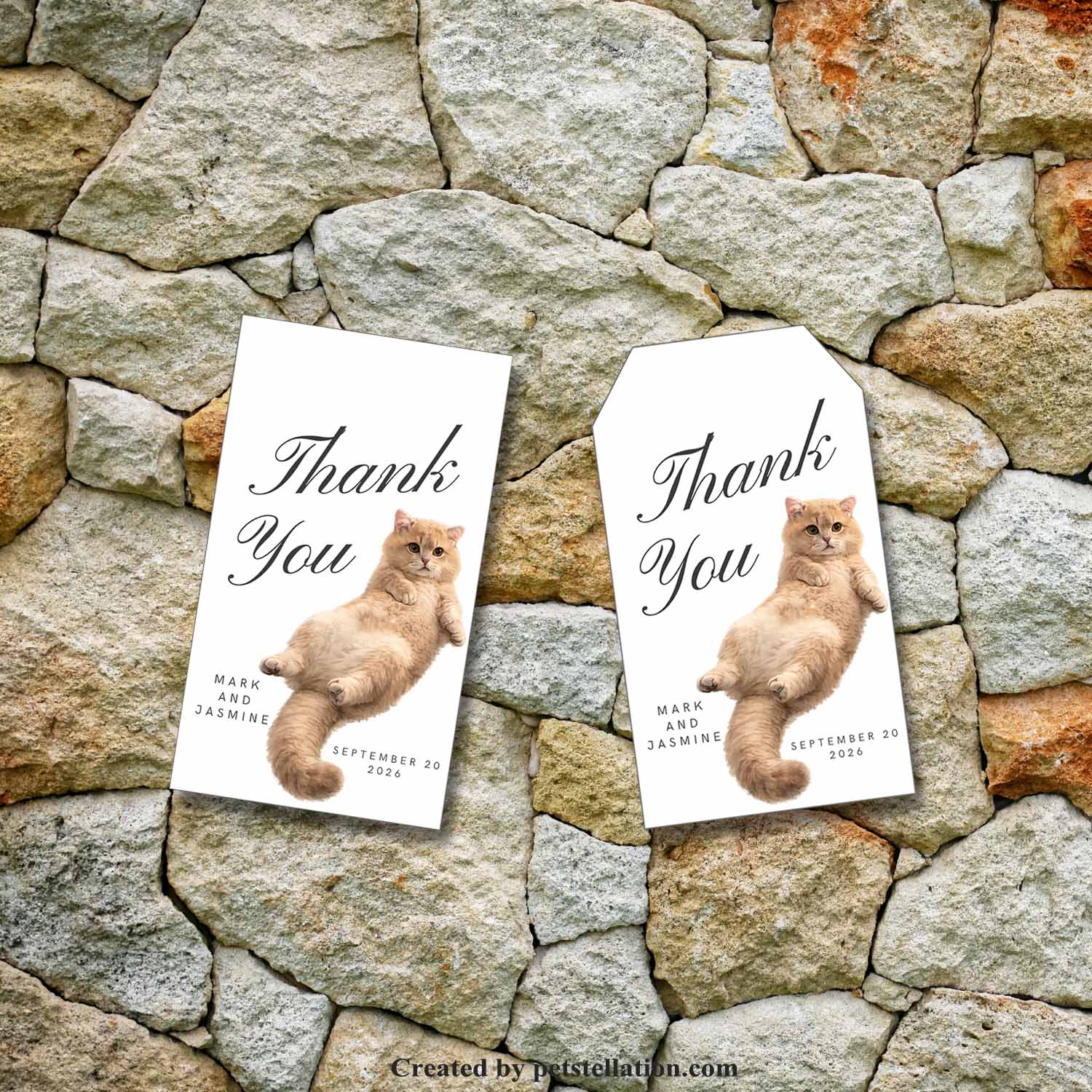 Funny Relaxing Golden Cat Gift Tag Canva Template | Human Pose Cat Gift Tags | Editable Cat Dad Thank You Tag | Lazy Chubby Cat Printable Party Label | Watercolor Cute British Shorthair Cat Bookmark