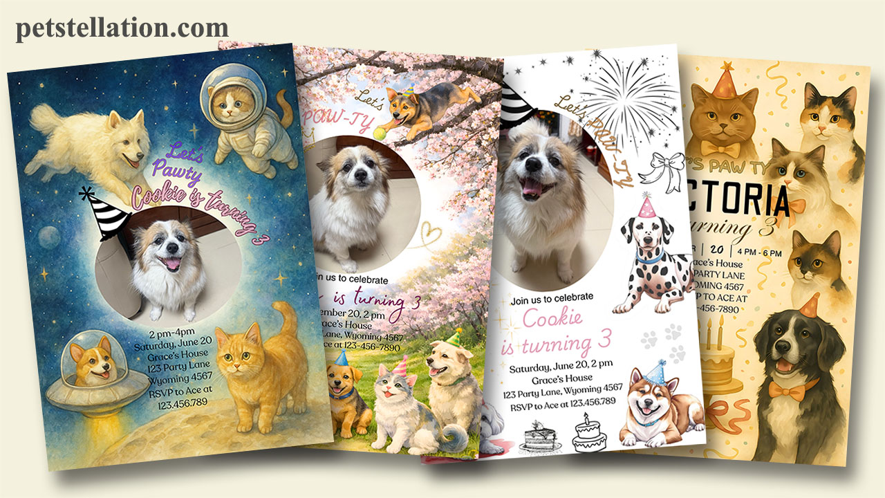 printable dog birthday invitation template Los Angeles party ideas
