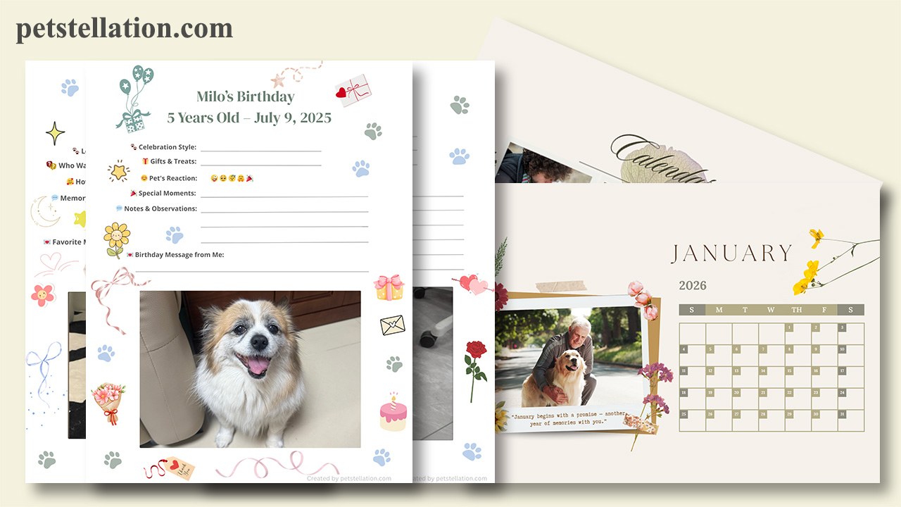 pet photo calendar printed gift Los Angeles